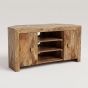 Light Dakota Mango Wood 120cm Corner TV Unit - Due 17th June