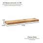 Light Dakota Large Floating Shelf