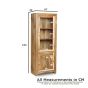 Oak Stain Dakota Mango Wood 67cm Display Unit - Due 11th September