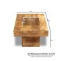 Light Dakota Small Pebble Coffee Table