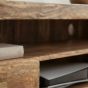 Light Dakota Mango Wood 145cm 2 Drawer Media Unit - Due 8th September