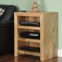93L - Light Dakota Mango Wood Small Hi-fi Unit