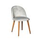 Zena Velvet - French Grey Dining Chair