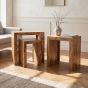 Light Dakota Mango Wood Chunky Nest Lifestyle Image