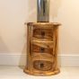 Jali Sheesham - 3 Drawer Drum - In Stock