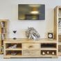 Light Mango Wood 2 Drawer Media Unit