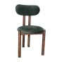 Aspen Green Velvet Dining Chair