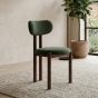 Aspen Green Velvet Oak Dining Chair
