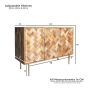 Block Light Mango 120cm Sideboard - Due 1st June