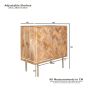 Block Light Mango 80cm Sideboard - Due 22 May
