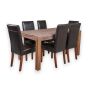 Cube Natural 180cm Dining Table & 6 Barcelona Chairs