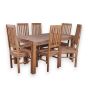 Cube Natural 180cm Dining Table & 6 Cuba Natural Chairs