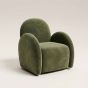 Green Velvet Easy Swivel Chair - In stock