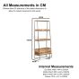 Industrial Gold Ladder 85CM Shelves