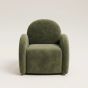 Green Velvet Easy Swivel Chair - In stock
