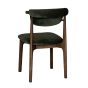 Cebu Green Velvet Oak Dining Chair (Dark Legs) - Due 25th November