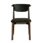 Cebu Green Velvet Oak Dining Chair (Dark Legs) - Due 25th November