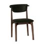 Cebu Green Velvet Oak Dining Chair (Dark Legs) - Due 25th November
