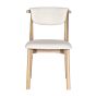 Cebu Cream Boucle Oak Dining Chair (Light Legs) - Due 14th December