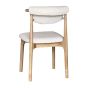 Cebu Cream Boucle Oak Dining Chair (Light Legs) - Due 14th December