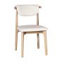Cebu Cream Boucle Oak Dining Chair (Light Legs) - Due 14th December