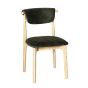 Cebu Green Velvet Oak Dining Chair (Light Legs) - Due 14th December