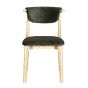 Cebu Green Velvet Oak Dining Chair (Light Legs) - Due 14th December