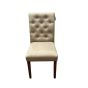 Ex Display Milan Button Fabric Dining Chair (T517) - One Available