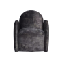Charcoal Velvet Easy Chair