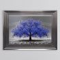 Navy Cherry Tree Framed Art - In Stock