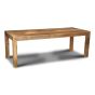 Light Dakota 220cm Mango Wood Dining Table & 8 Scandi Green Velvet Oak Dining Chair - Due Late May