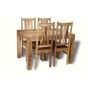 Light Mango Wood 120cm Dining Table & 4 Mango Wood Chairs