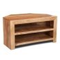 Light Dakota 2 Shelf Corner TV Unit
