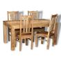 Dakota Light 160cm Dining Table & 4 Dakota Chairs - In Stock