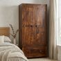 Dakota Mango Wood Double Wardrobe - Due 29th November