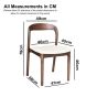 Stackable Oslo Cream Boucle Dark Leg Dining Chair - In Stock