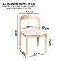 Stackable Oslo Cream Boucle Light Leg Dining Chair - In Stock