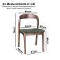 Stackable Oslo Green Velvet Dark Leg Dining Chair - In Stock