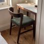 Oslo Green Velvet Oak Dining Chair - In Stock