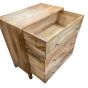 Ex Display Inset Light Mango 74cm Chest of Drawers - One Available