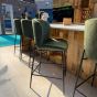 Green Velvet Bar Stool - Due 17th July