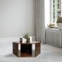 Ex Display Geo Mango Hexagon Coffee Table - One Available