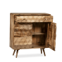 Geo Light Mango 90cm Slim Sideboard