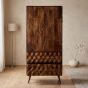 SOLID MANGO WOOD GEO WARDROBE