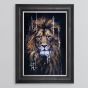 Golden Lion Framed Art - In Stock