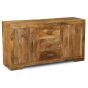 H24L - Light Mango Wood Wide Sideboard