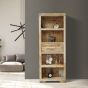 Light Mango Wood 65cm 1 Drawer Bookcase - Last One Remaining