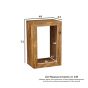 Mango Wood Rectangular Cube