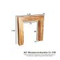 Light Mango Wood Fire Surround