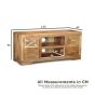 Light Mango Wood Media Unit